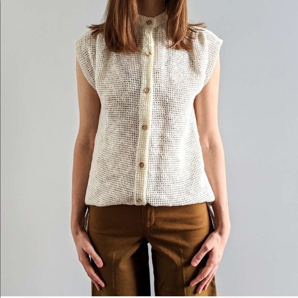 Vintage Dotty Knit Tunic, Size S
